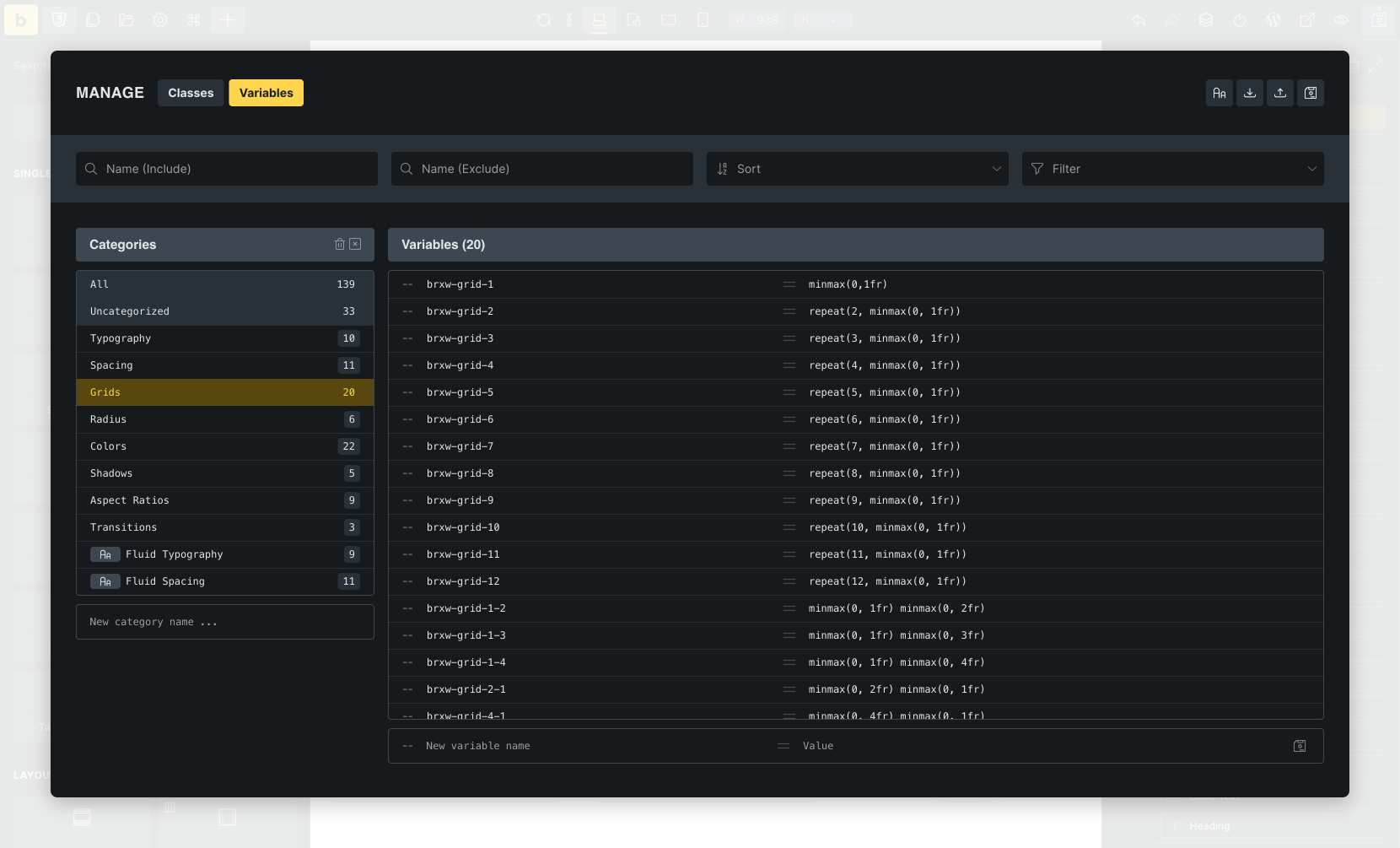 Variable Manager