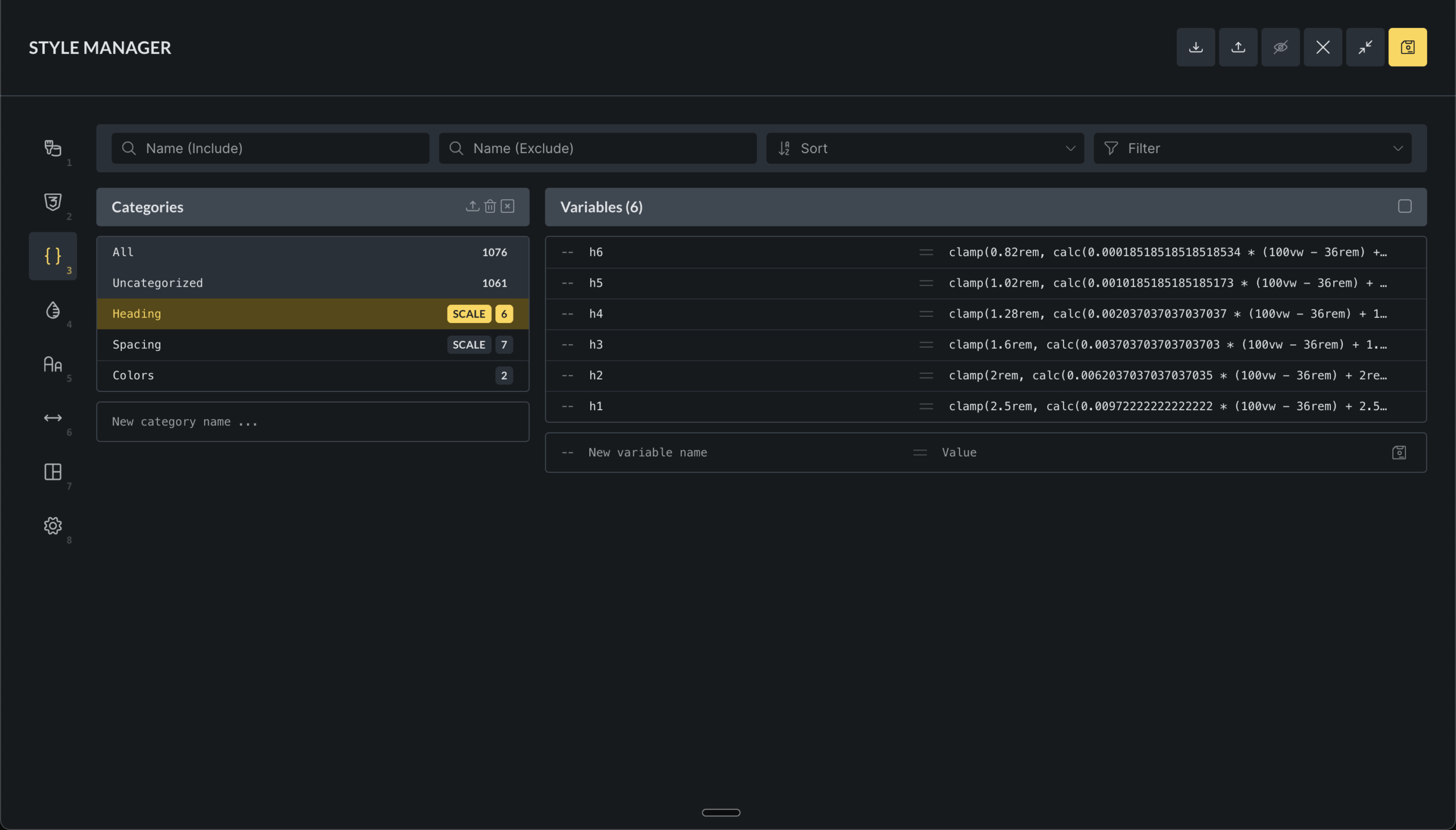 Variable Manager