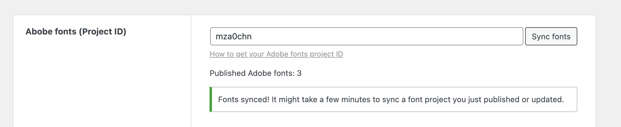 فونتهای Adobe همگامشده