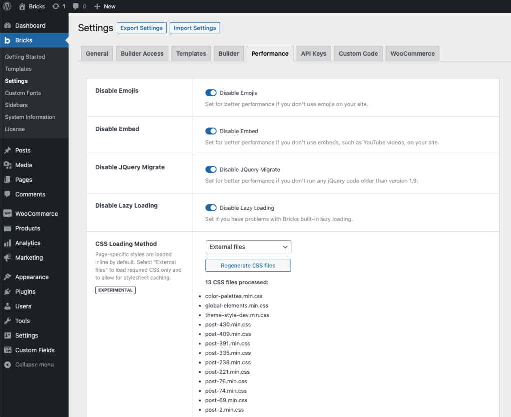 روش CSS Loading Method: External Files