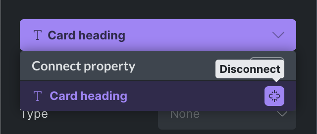 قطع اتصال property