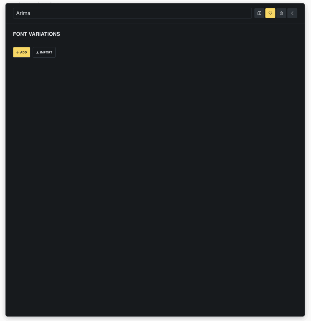 افزودن variant فونت در Font Manager