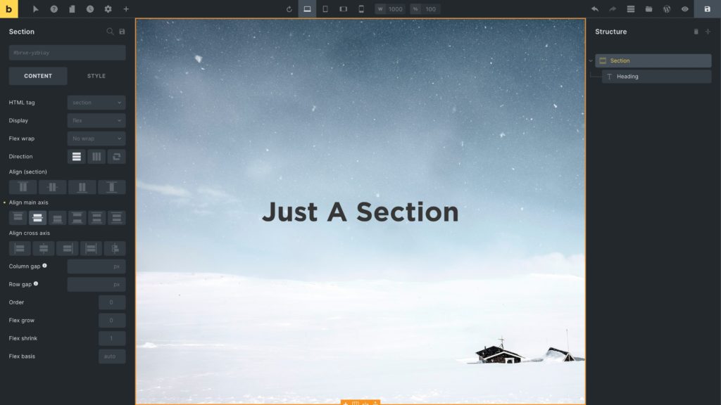 مثال Hero Section