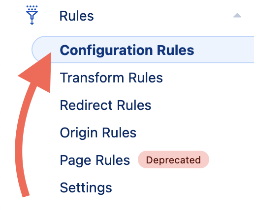 ایجاد Configuration Rule در Cloudflare