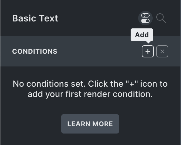 افزودن condition