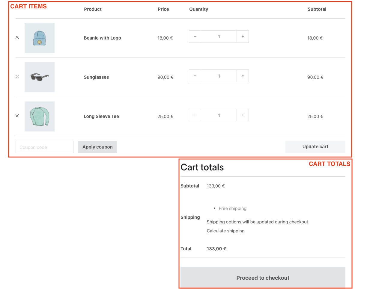بلوک‌های سبد WooCommerce در Bricks