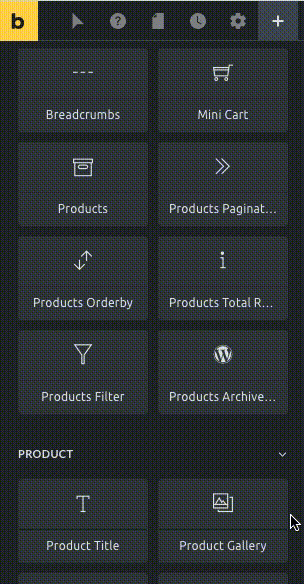 المانهای WooCommerce در Bricks