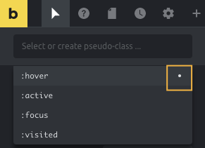 پاک کردن استایل pseudo-class