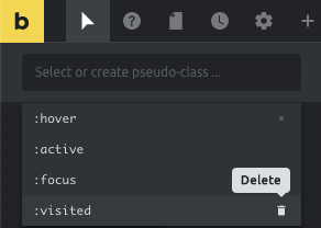 حذف pseudo-class