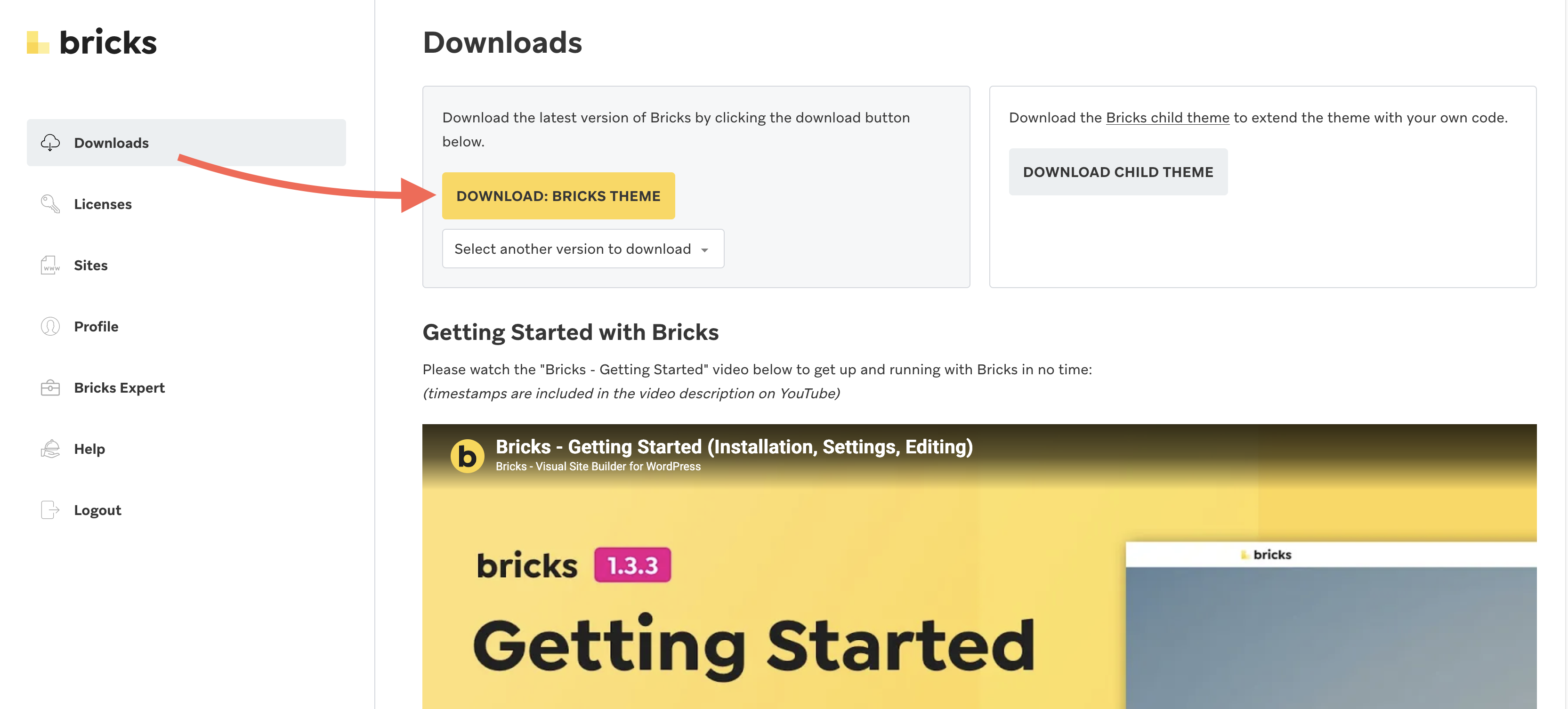 صفحه دانلود Bricks در bricksfarsi.com