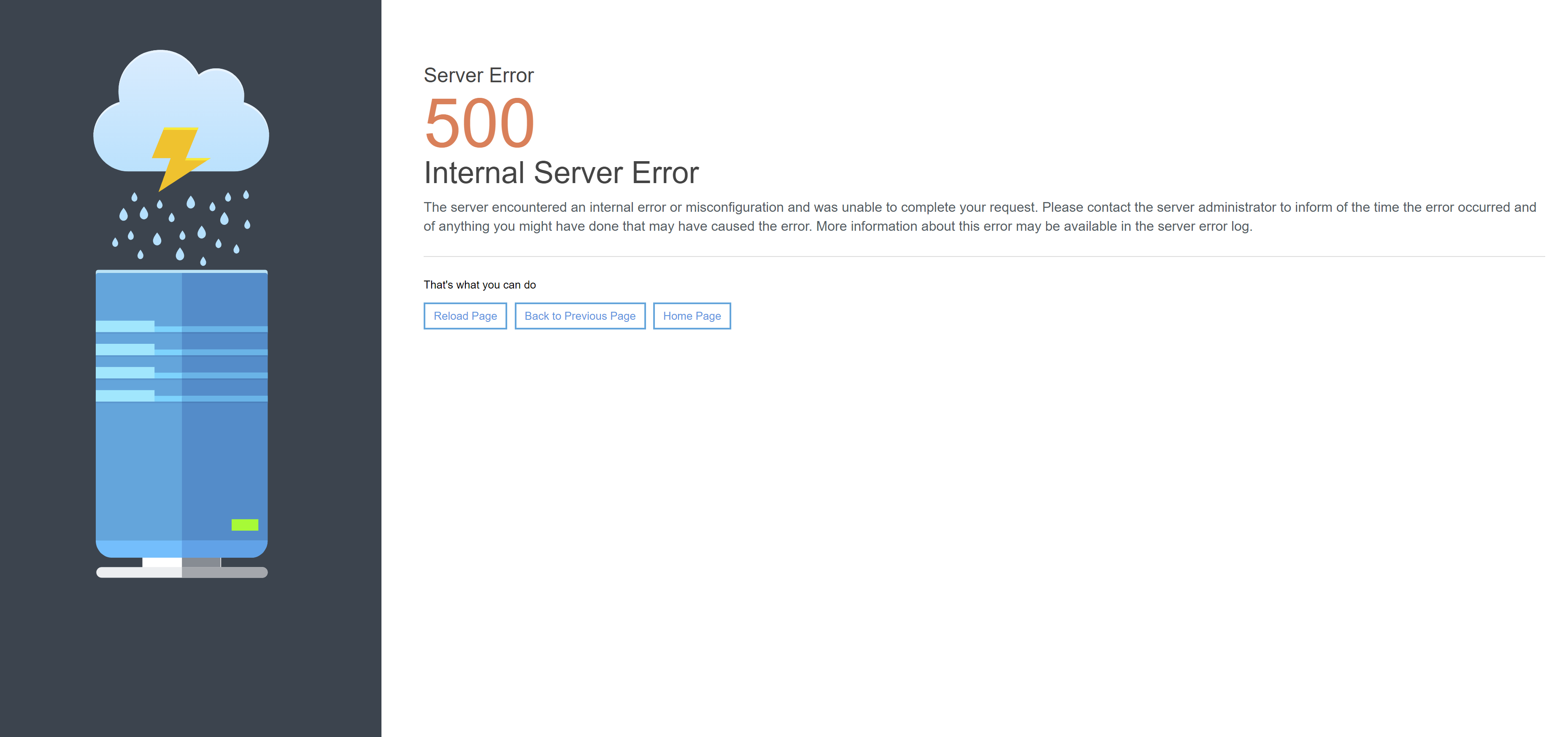 خطای Internal Server Error 500