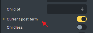Current post term در Terms query